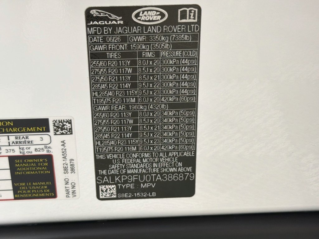 New 2026 White Land Rover SE image 34