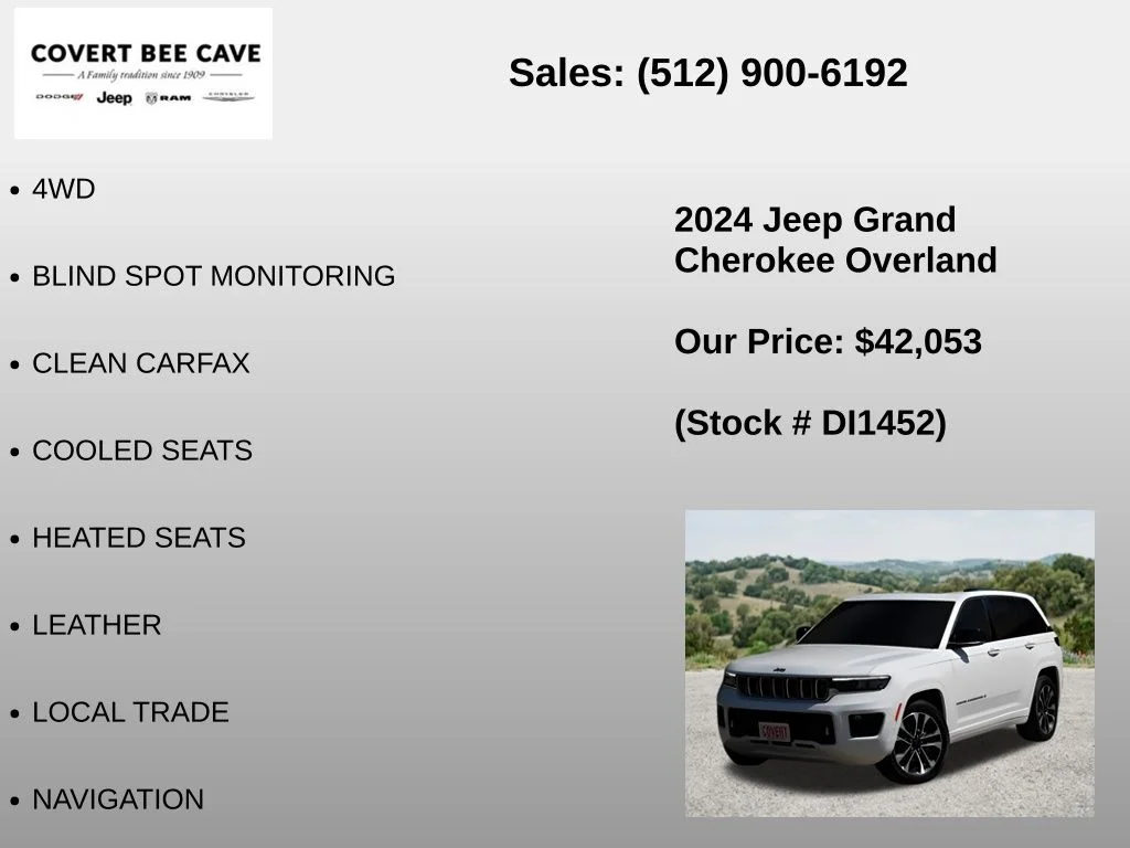 Used 2024 White Jeep Overland image 6
