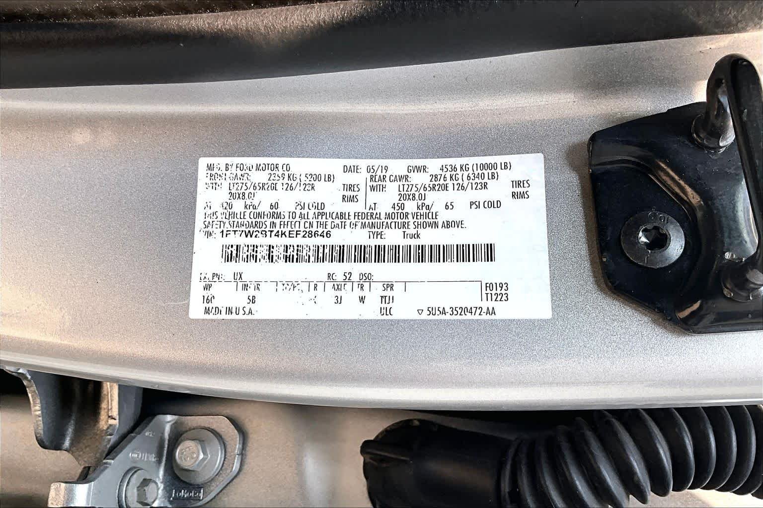 Used 2019 Ingot Silver Metallic Ford LARIAT image 30