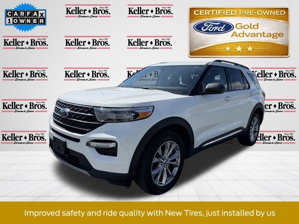 Certified Used 2023 White Metallic Ford XLT image 4