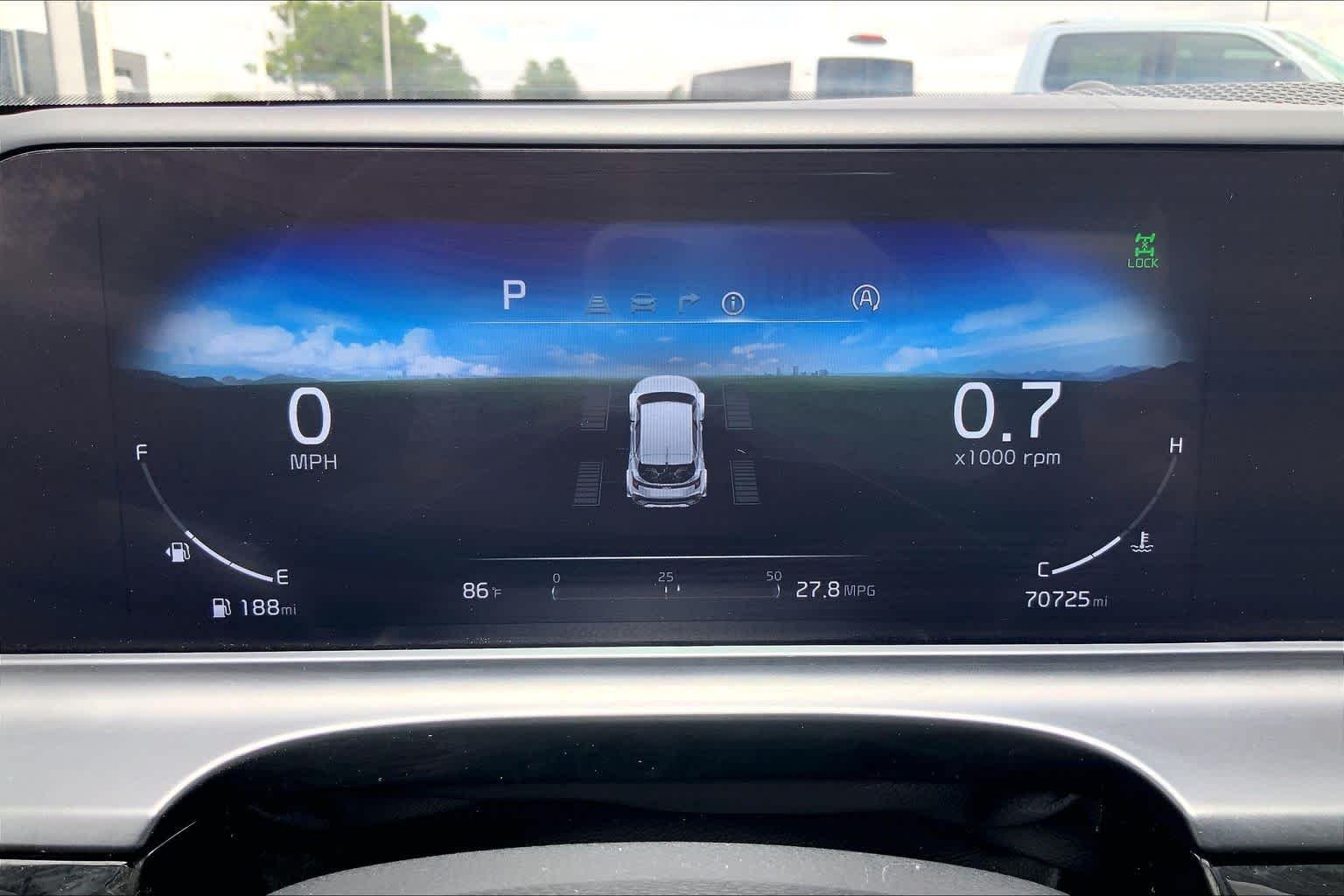Used 2024 Pluton Blue/Black Roof Kia S image 26