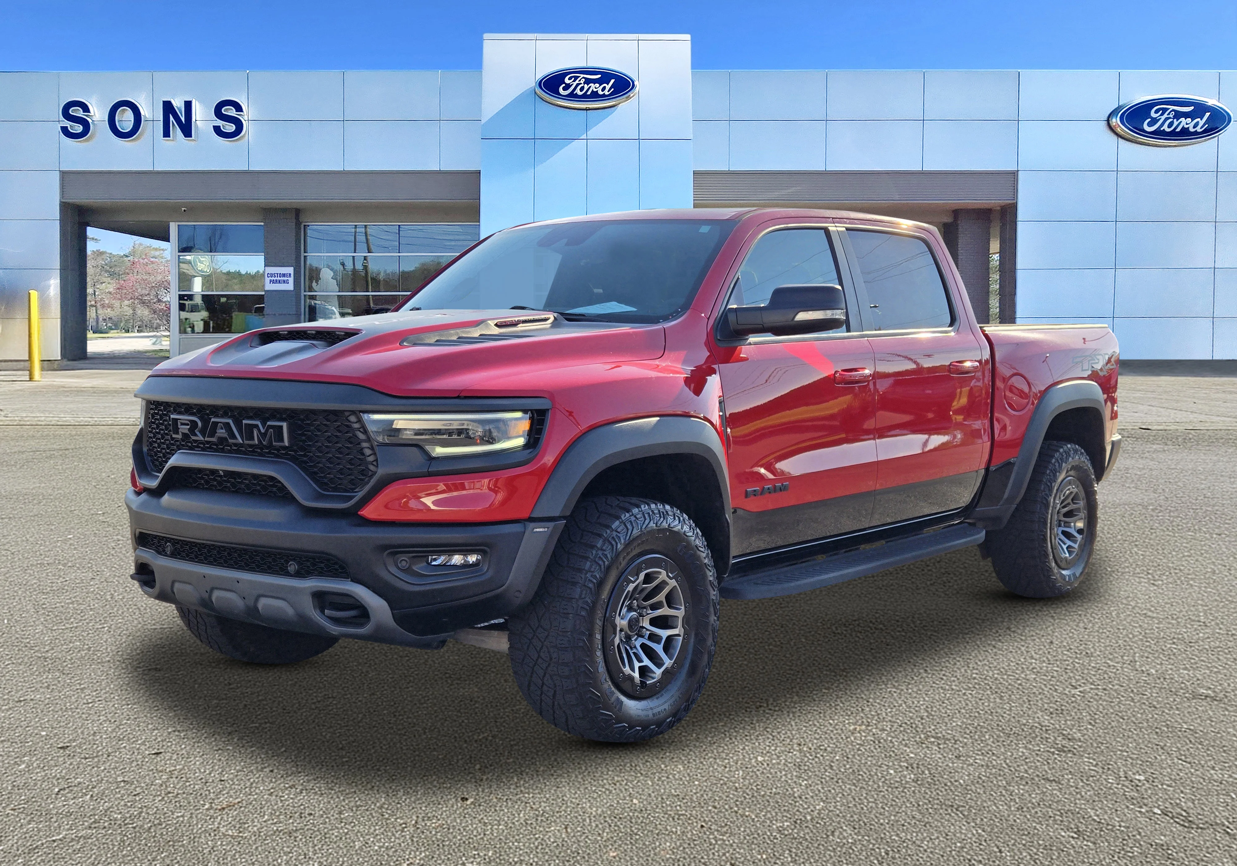 Used 2022 Flame Red Clearcoat Ram TRX image 1