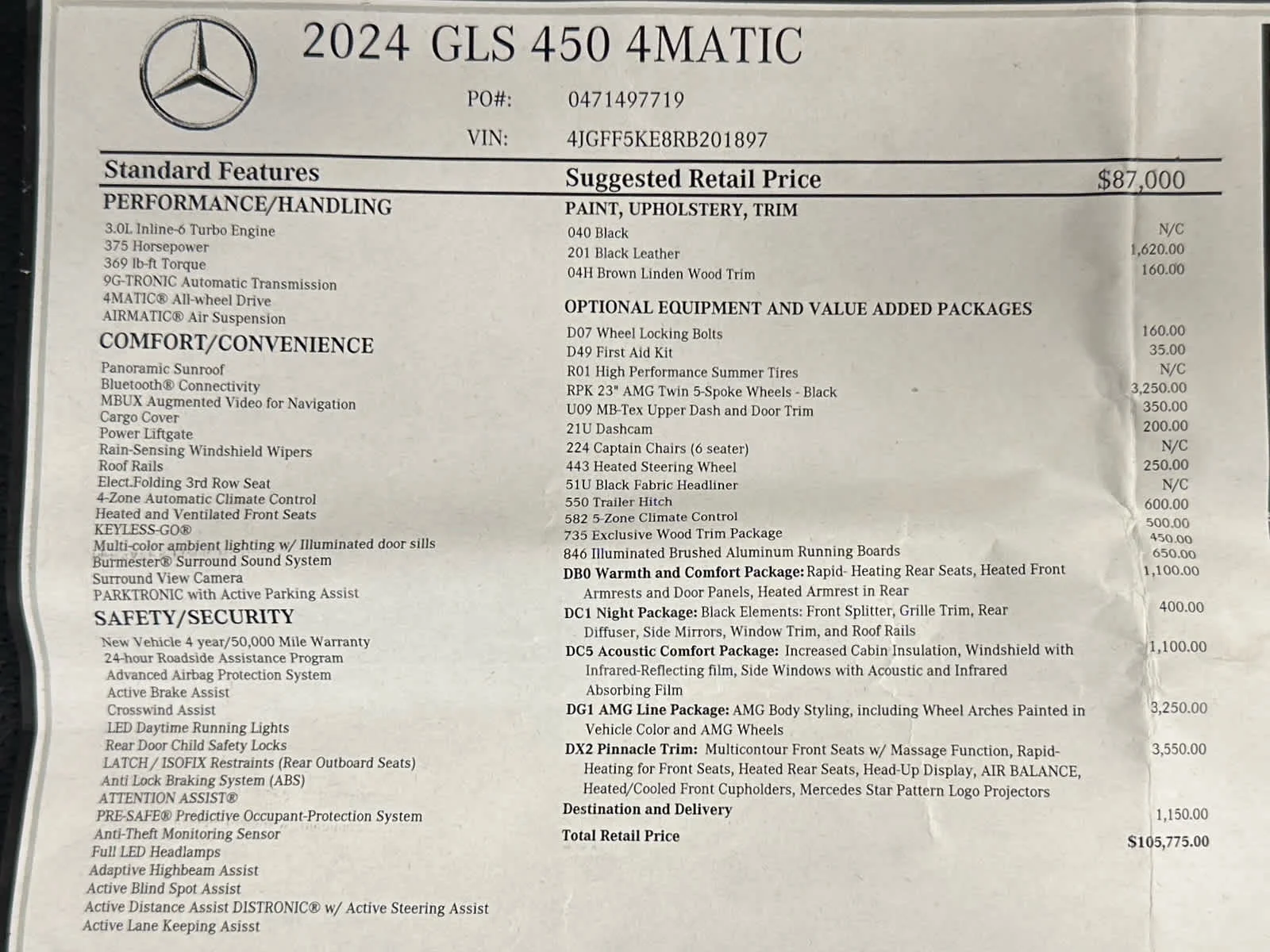 Used 2024 Black Mercedes-Benz GLS 450 image 48