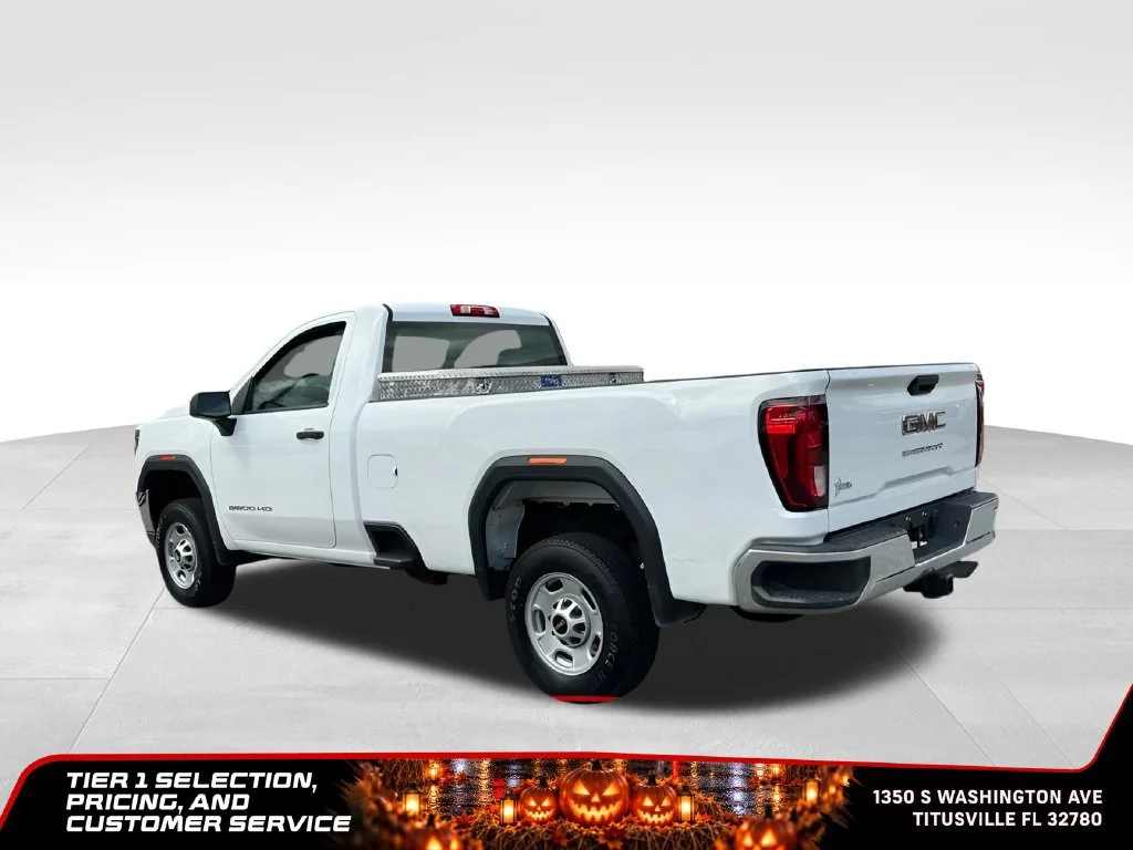 Certified Used 2021 SUMMIT WHITE GMC 2WD Regular Cab Long Bed image 3