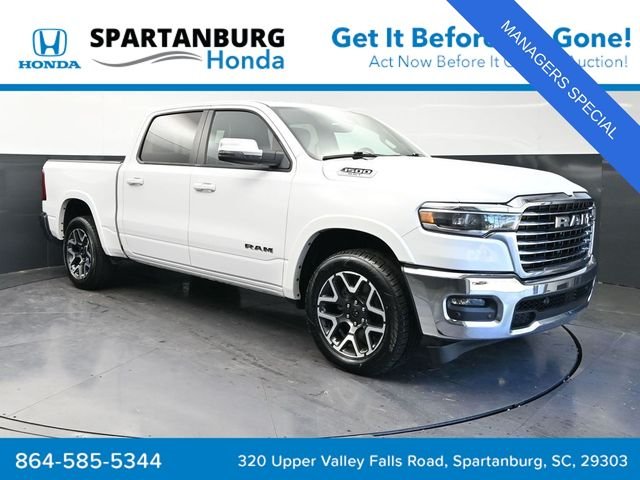Used 2025 Bright White Clearcoat Ram Laramie image 1