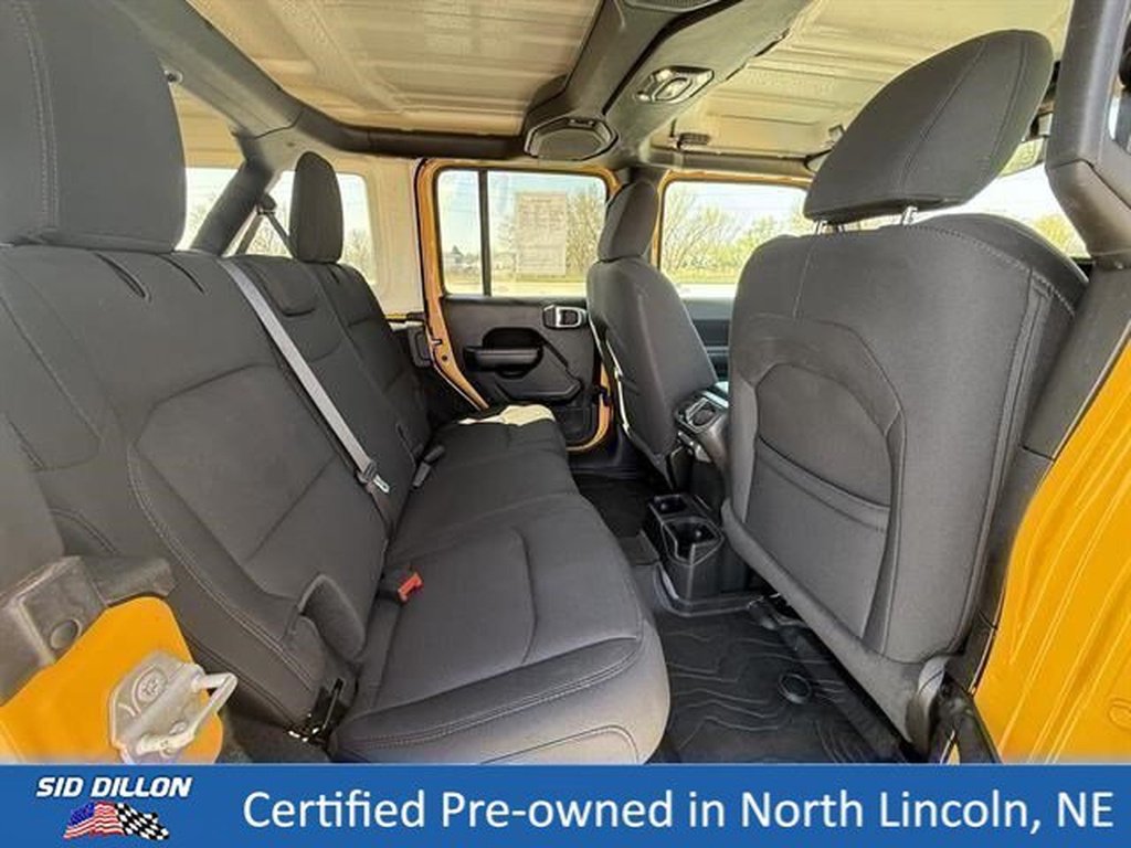Used 2021 YELLOW Jeep 4x4 Willys Sport 4dr SUV image 24