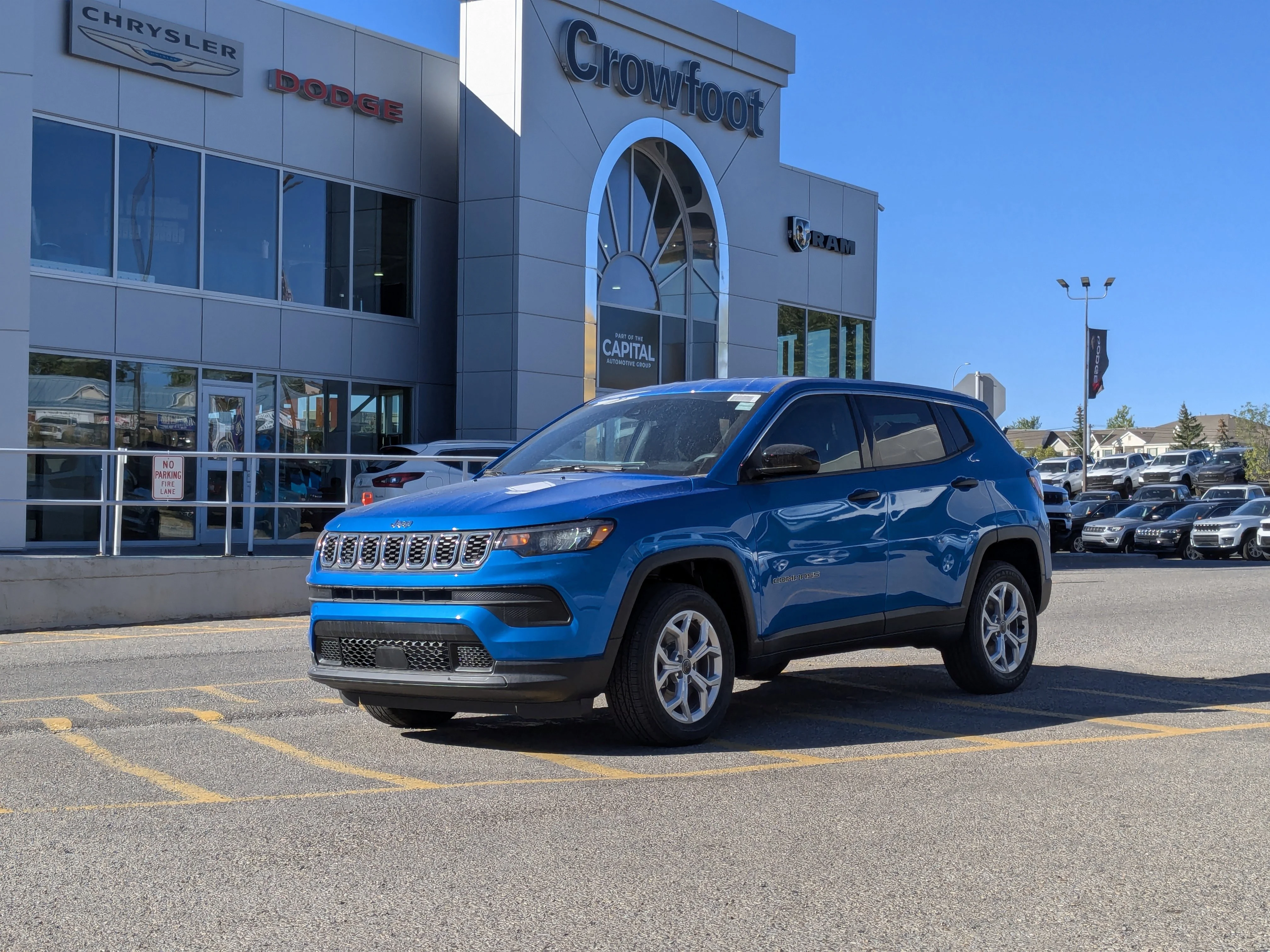 New 2025 Blue Jeep Sport - - Forward Collision Warning - LED Head Lamps - Heated Seats and More! image 1
