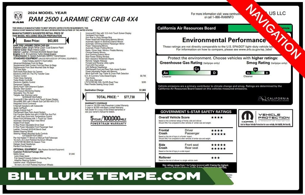 2024 RAM 2500 Laramie 4X4 Crew Cab SWB's photo