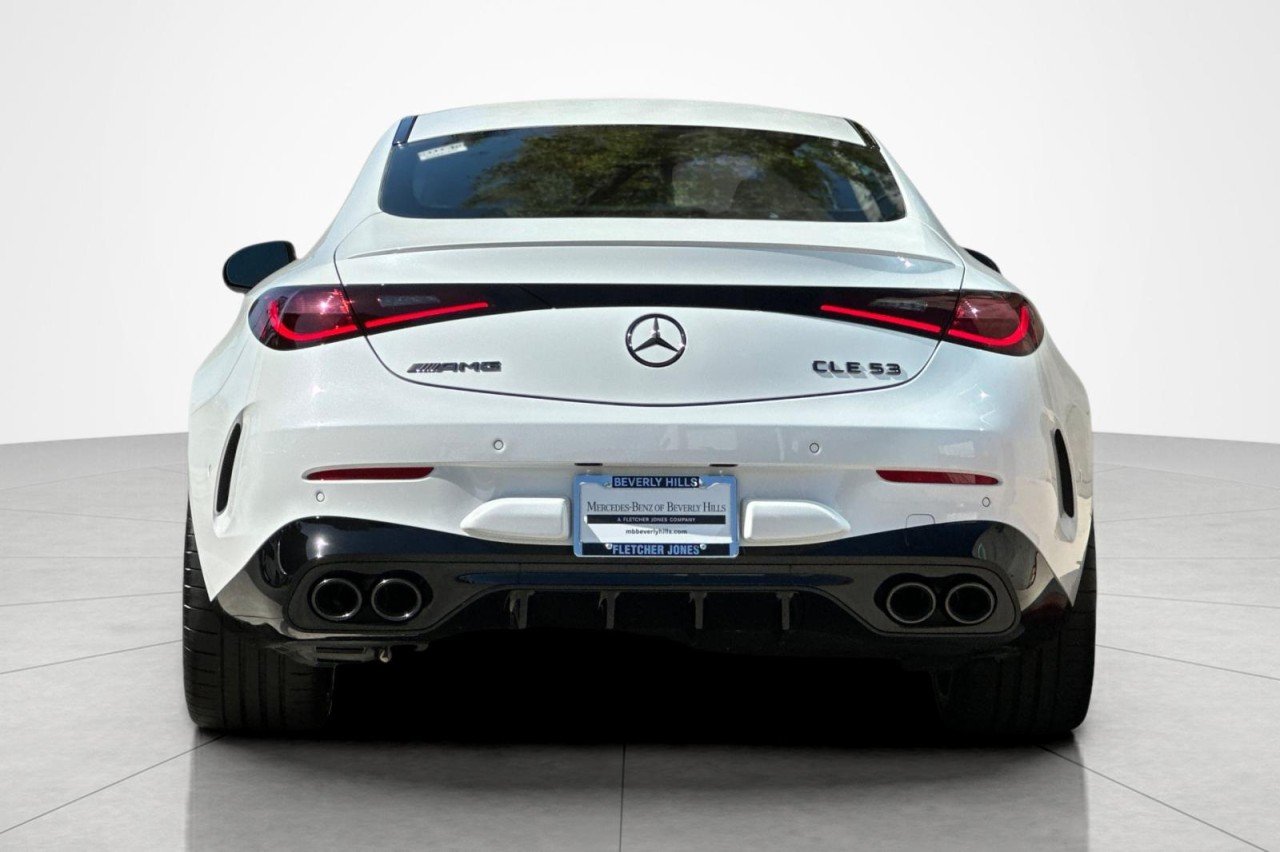 New 2026 MANUFAKTUR Moonlight White Metallic Mercedes-Benz AMG® CLE 53 4MATIC+ Coupe image 4