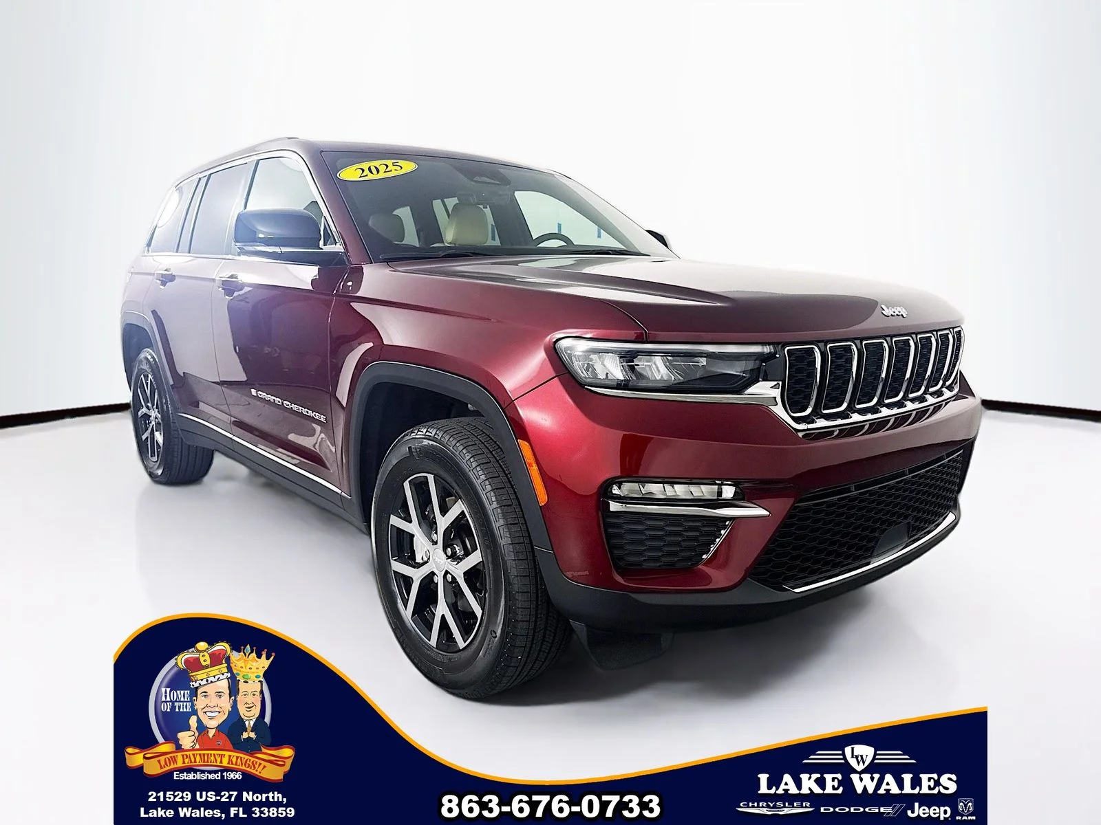 Certified Used 2025 Red Jeep Limited image 1