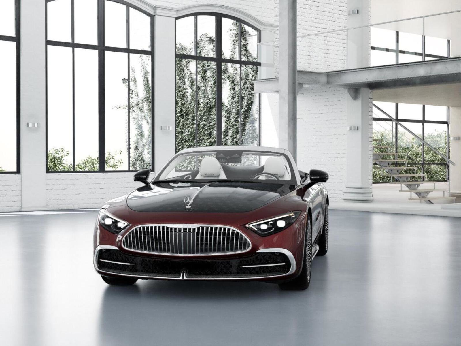 New 2026 MANUFAKTUR exclusive barolo red metallic Mercedes-Benz Maybach SL 680 Monogram Series image 42