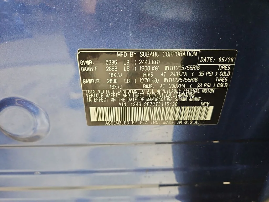 New 2026 DAYBREAK BLUE PEARL Subaru Premium Hybrid image 31