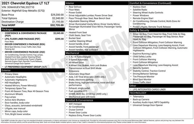 2021 Chevrolet Equinox LT