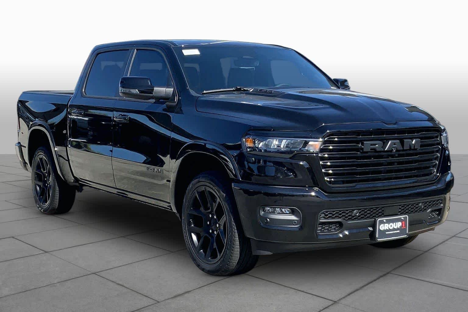 New 2027 Diamond Black Crystal Pearl-Coat Exterior Paint RAM Laramie image 2