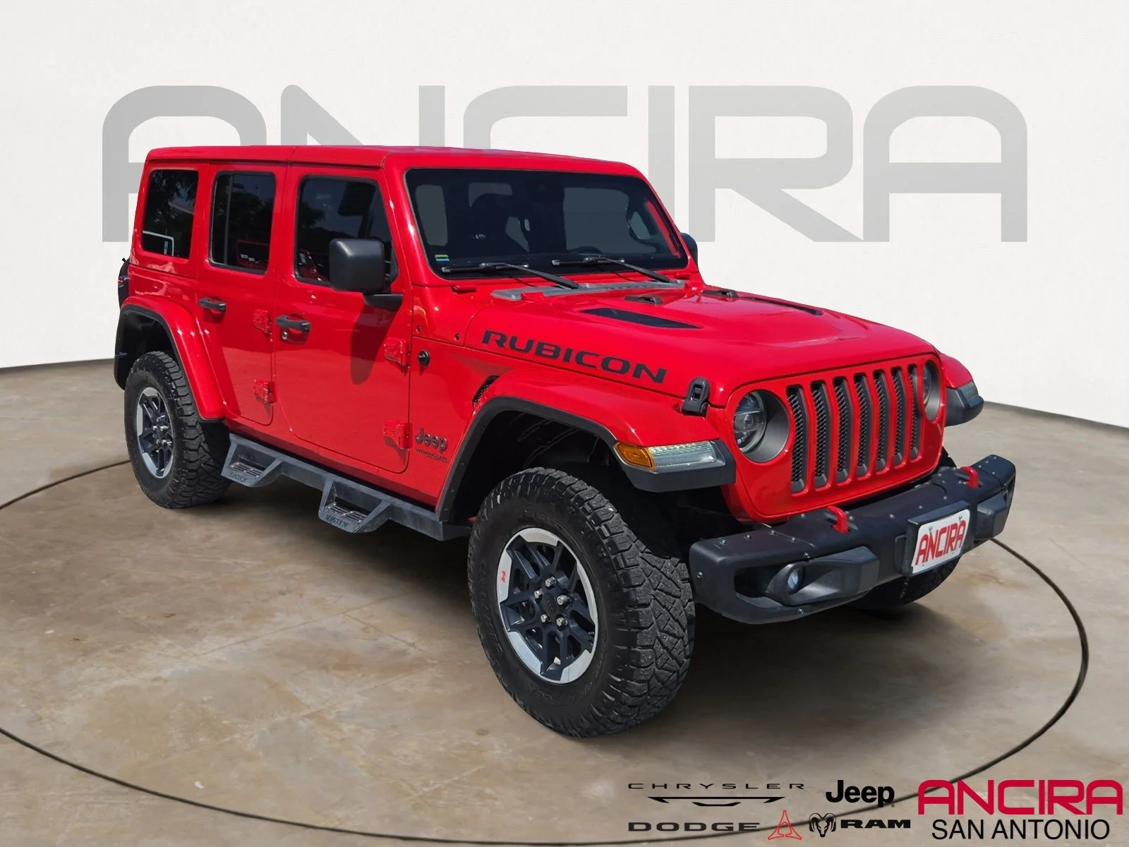 Used 2019 Firecracker Red Clearcoat Jeep Rubicon image 1