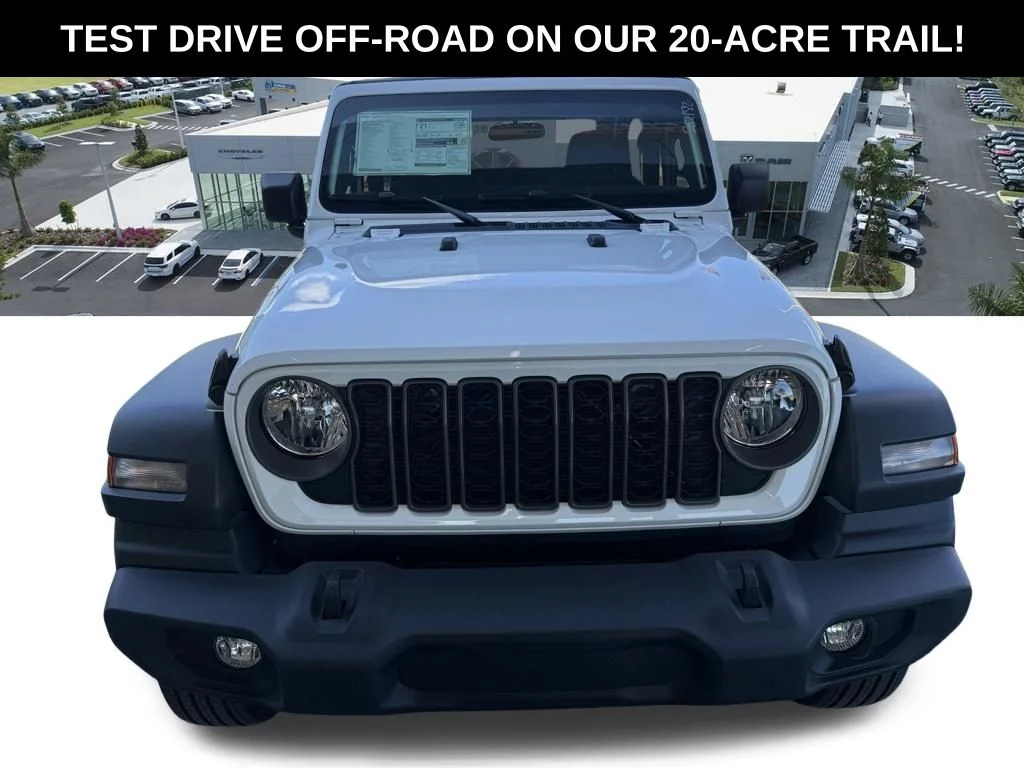 New 2026 Bright White Clear-Coat Exterior Paint Jeep Sport image 9