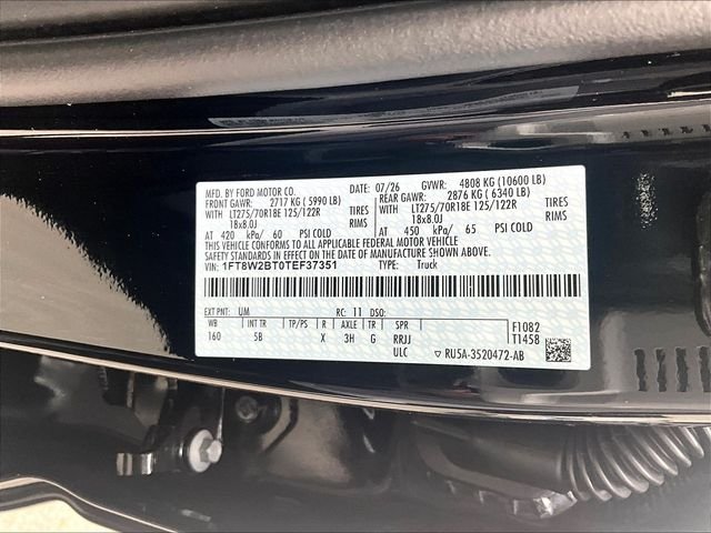 New 2026 Agate Black Metallic Ford Lariat image 14