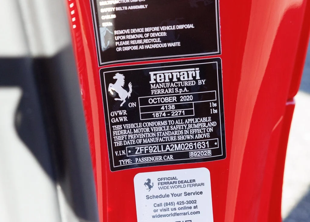 Certified Used 2021 Rosso Corsa Ferrari Base image 39