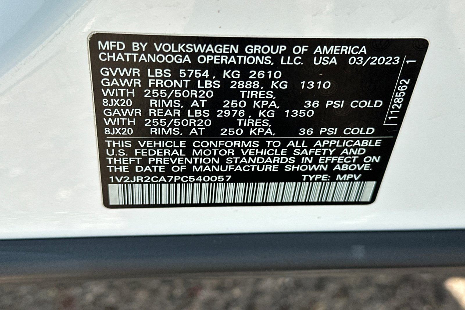 Certified Used 2023 Pure White Volkswagen 3.6L V6 SE w/Technology image 29