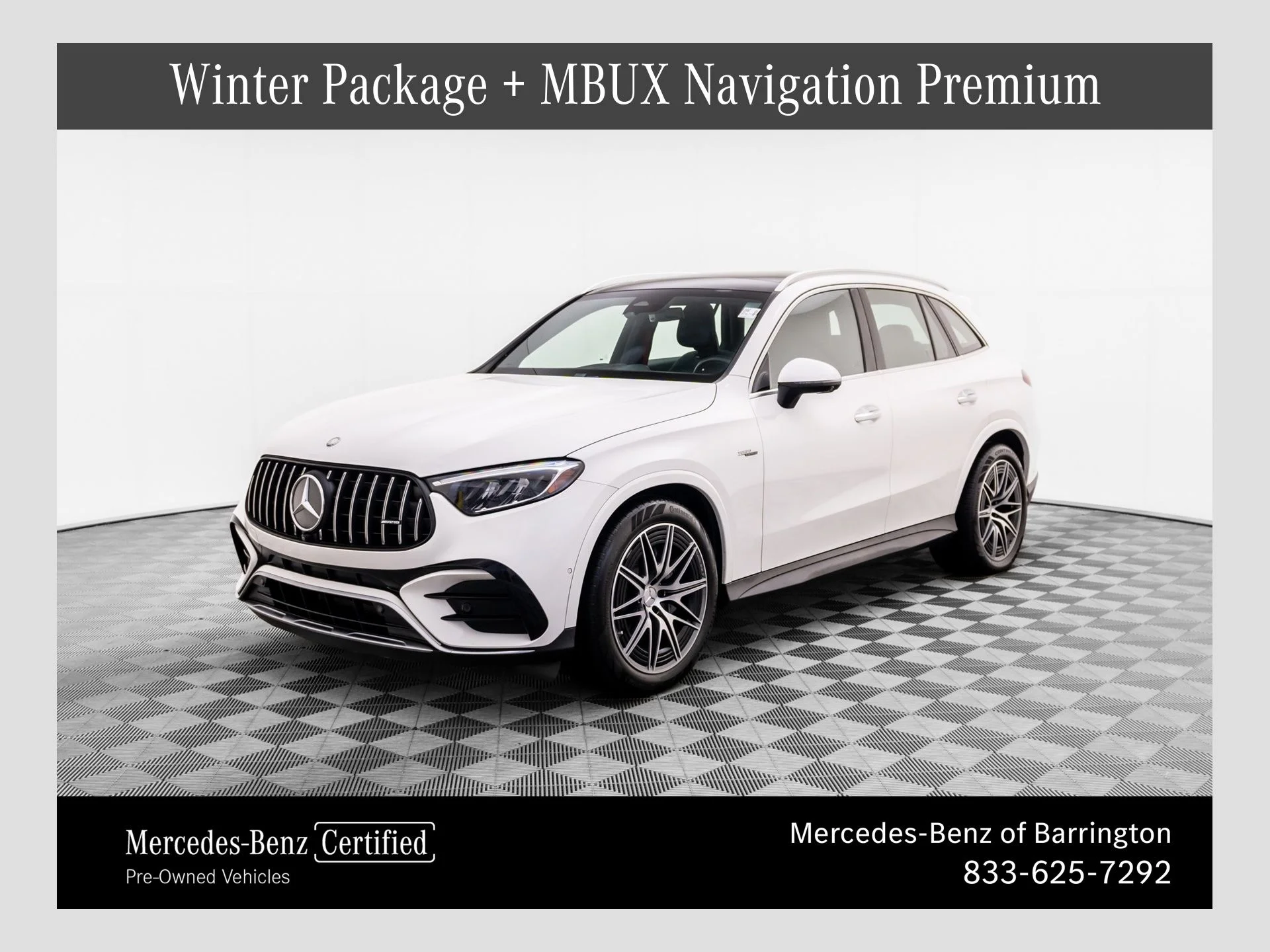 Certified Used 2024 White Mercedes-Benz GLC 43 AMG® image 1