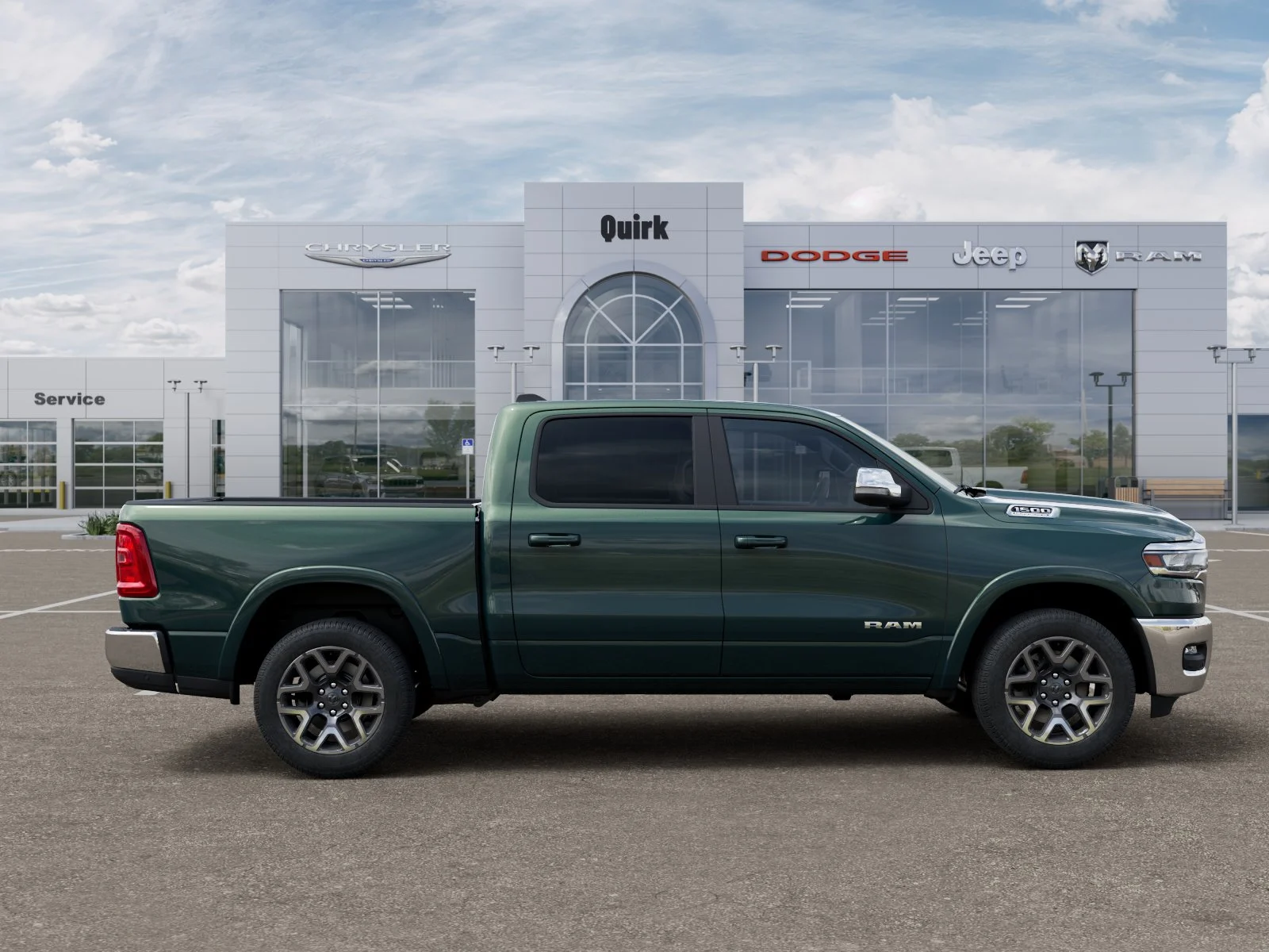 New 2026 Serrano-Green Metallic Exterior Paint RAM Laramie image 30