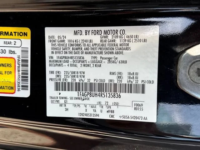 Used 2024 Shadow Black Ford EcoBoost Premium image 17