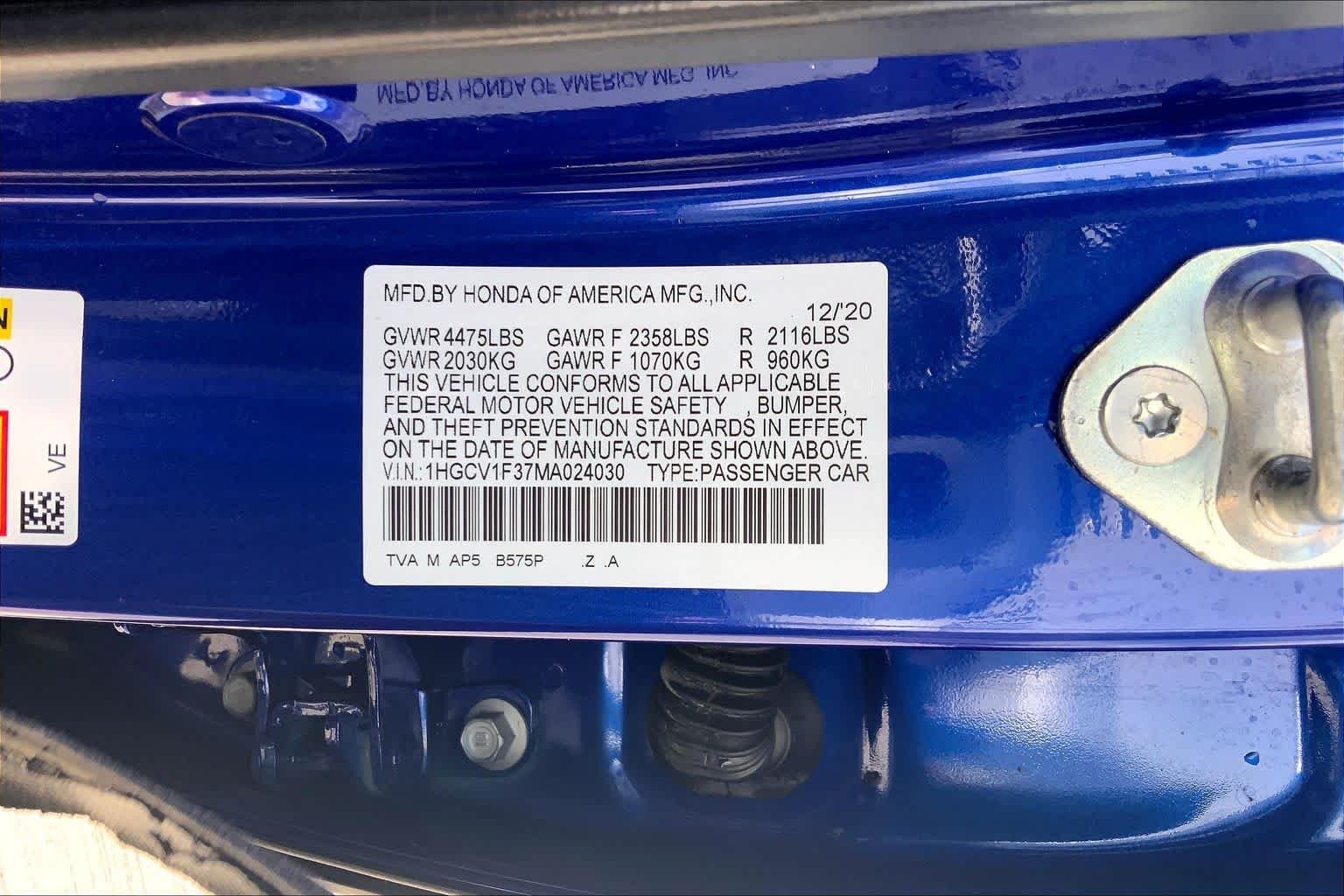 Used 2021 Still Night Pearl Honda Sport image 31