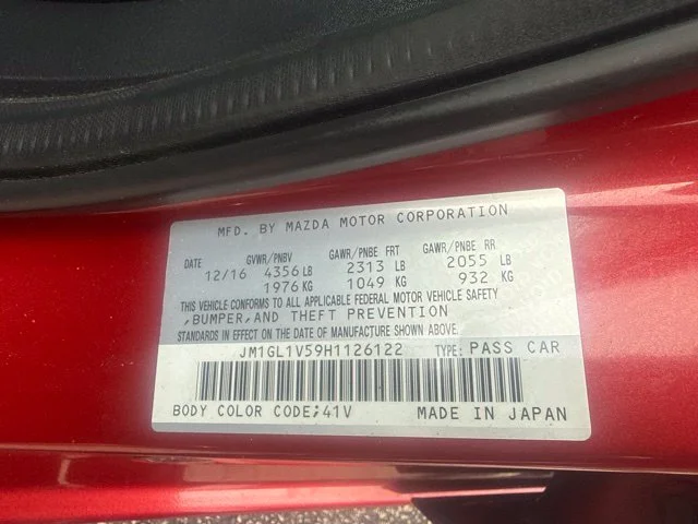 Used 2017 Red Mazda Touring image 8