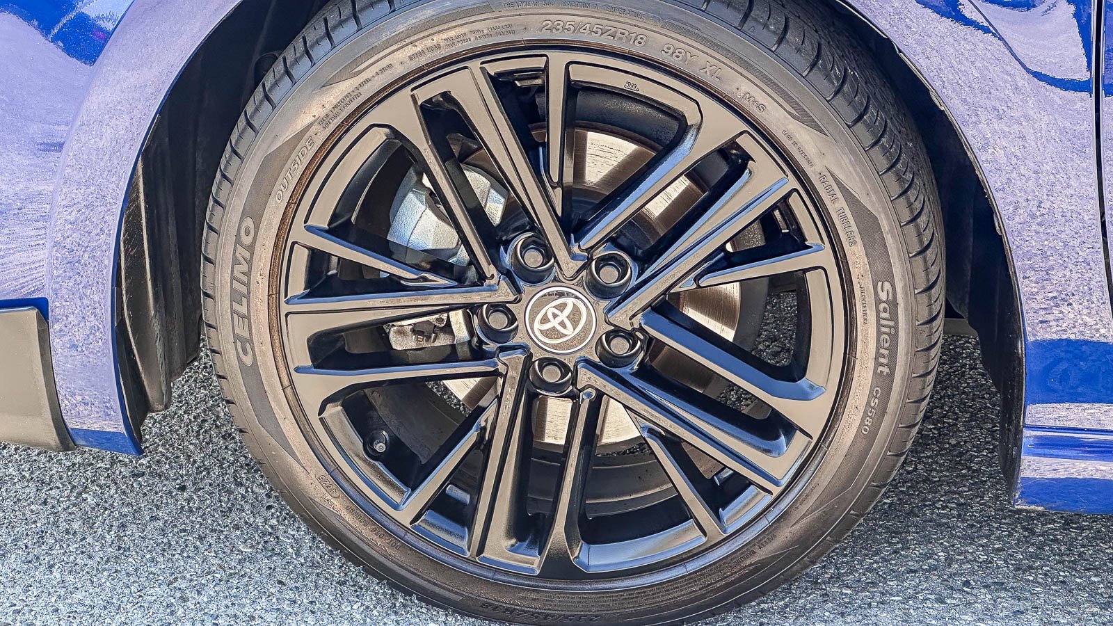 Used 2025 Blue Toyota LE image 12