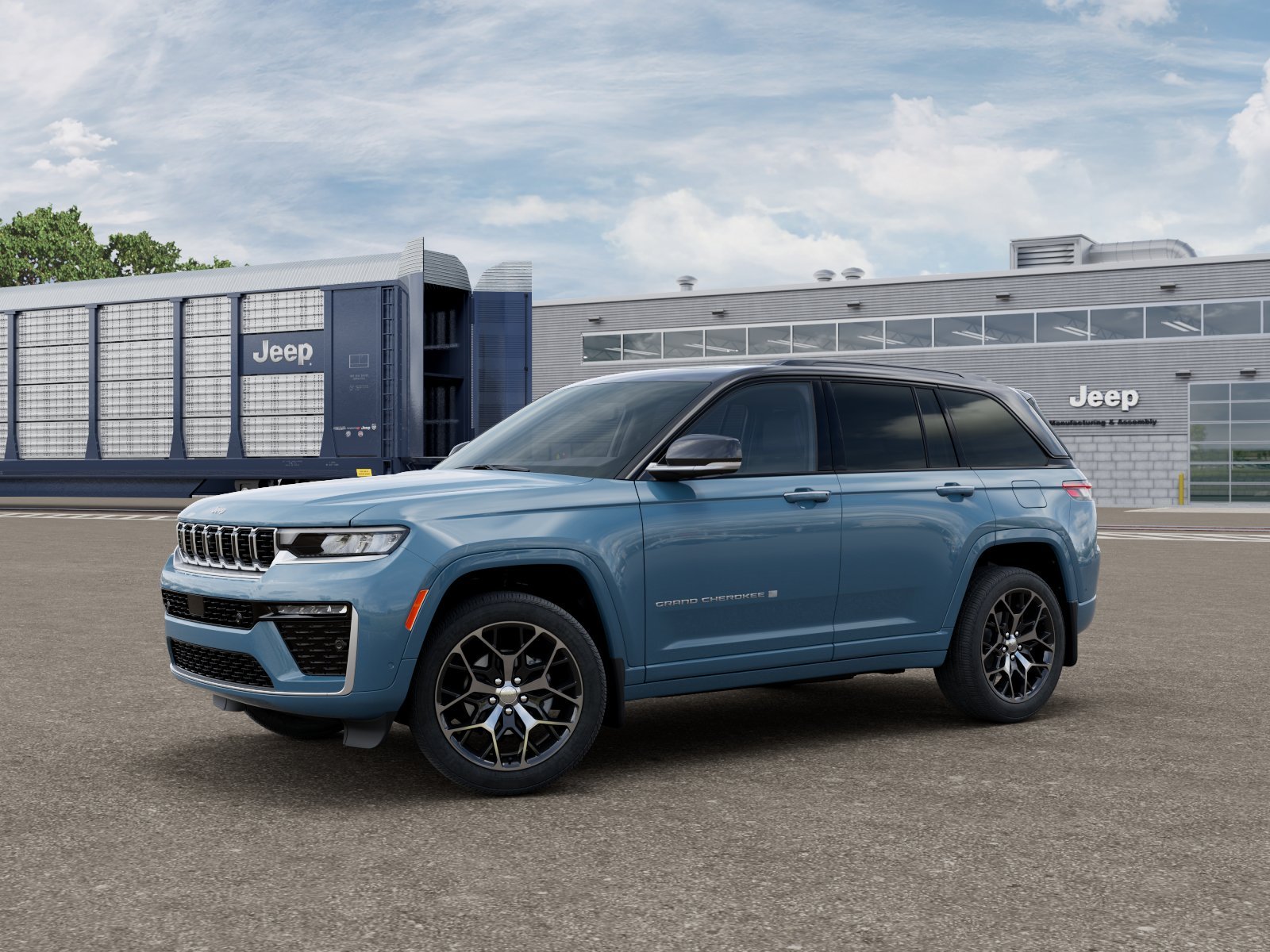 New 2026 Steel Blue Exterior Paint Jeep Summit image 1