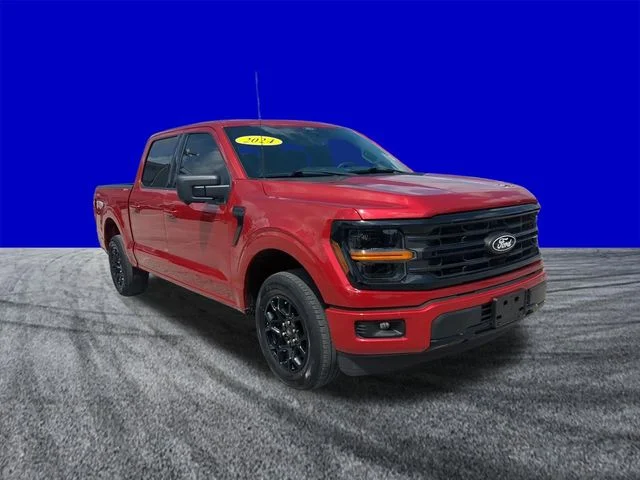 Certified Used 2024 Rapid Red Metallic Tinted Clearcoat Ford XLT image 2