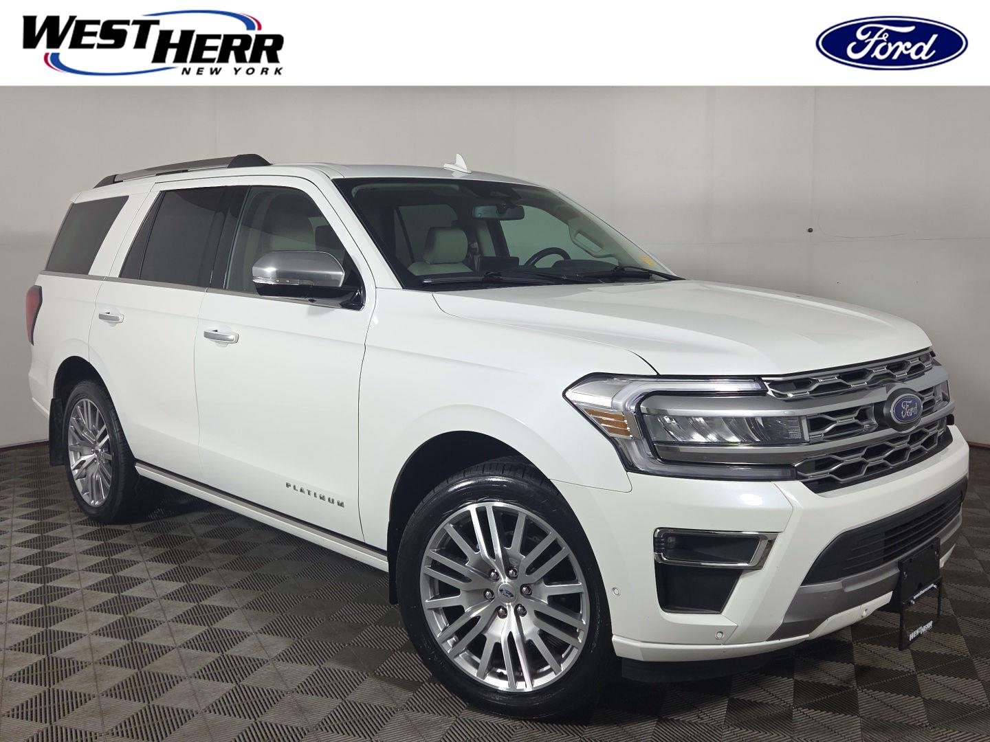 Used 2024 Star White Metallic Tri-Coat Ford Platinum image 1