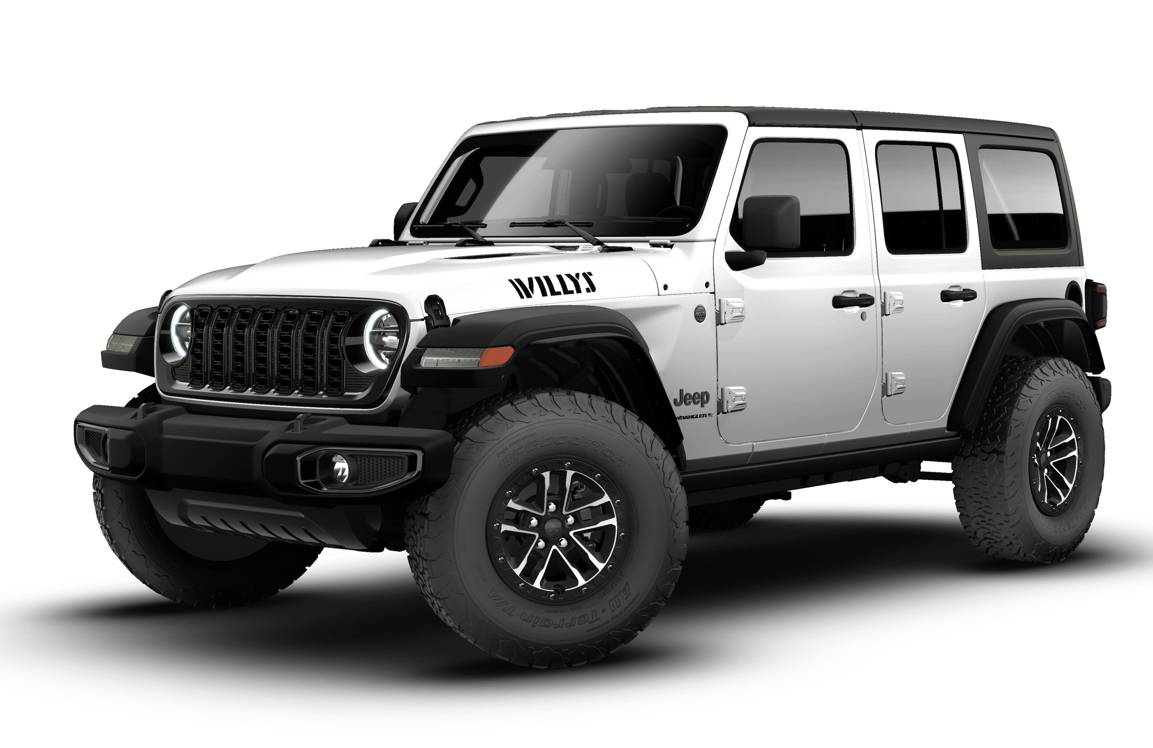 New 2026 Bright White Clear-Coat Exterior Paint Jeep Willys image 27