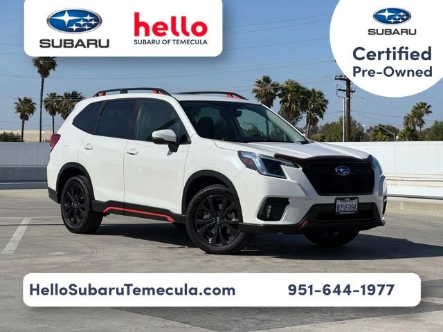 Certified Used 2022 Crystal White Pearl Subaru Sport image 1