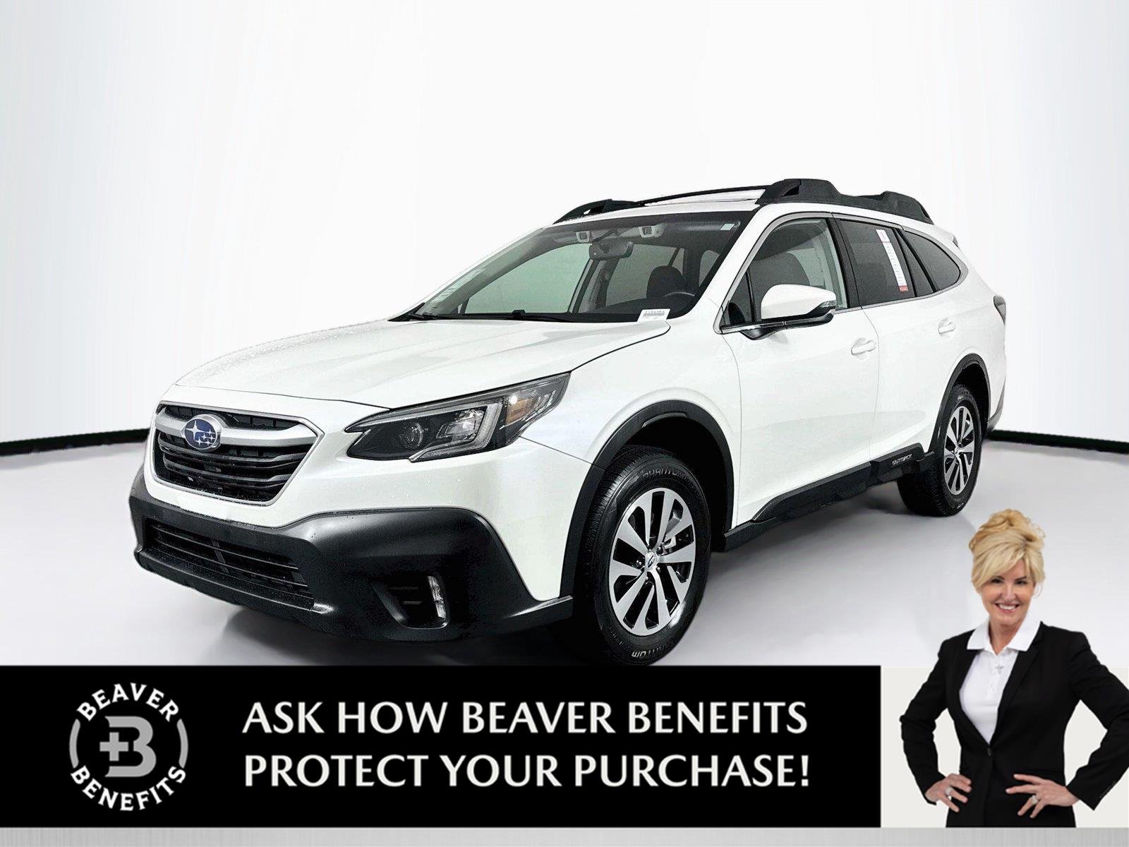 Used 2022 Crystal White Pearl Subaru Premium image 1