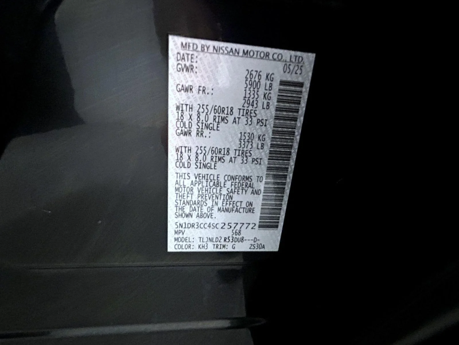 Certified Used 2025 Black Nissan SL image 26