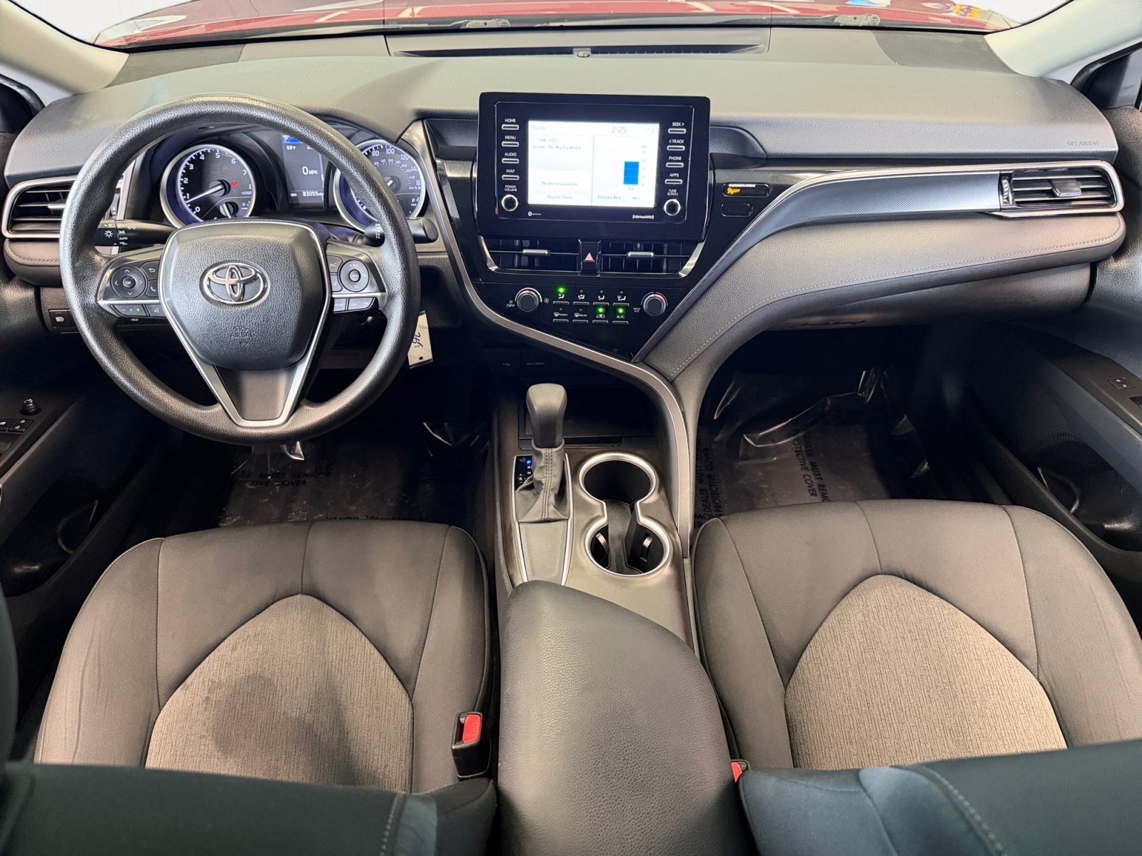 Used 2021 Supersonic Red Toyota LE image 3