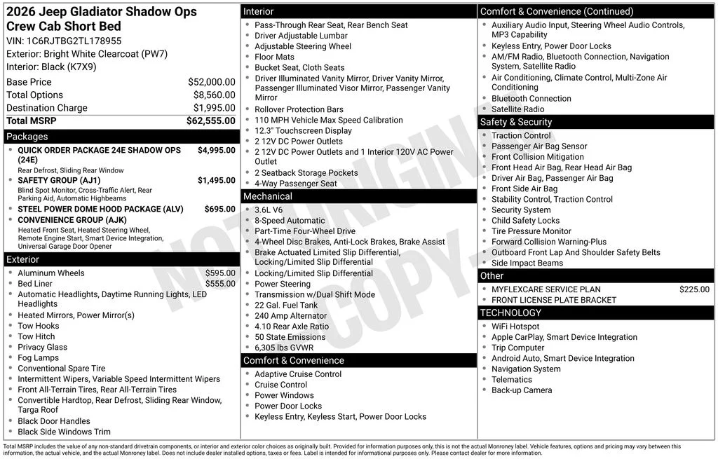 New 2026 Bright White Clearcoat Jeep Shadow Ops image 39