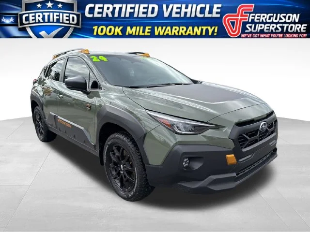 Certified Used 2024 Green Subaru Wilderness image 1