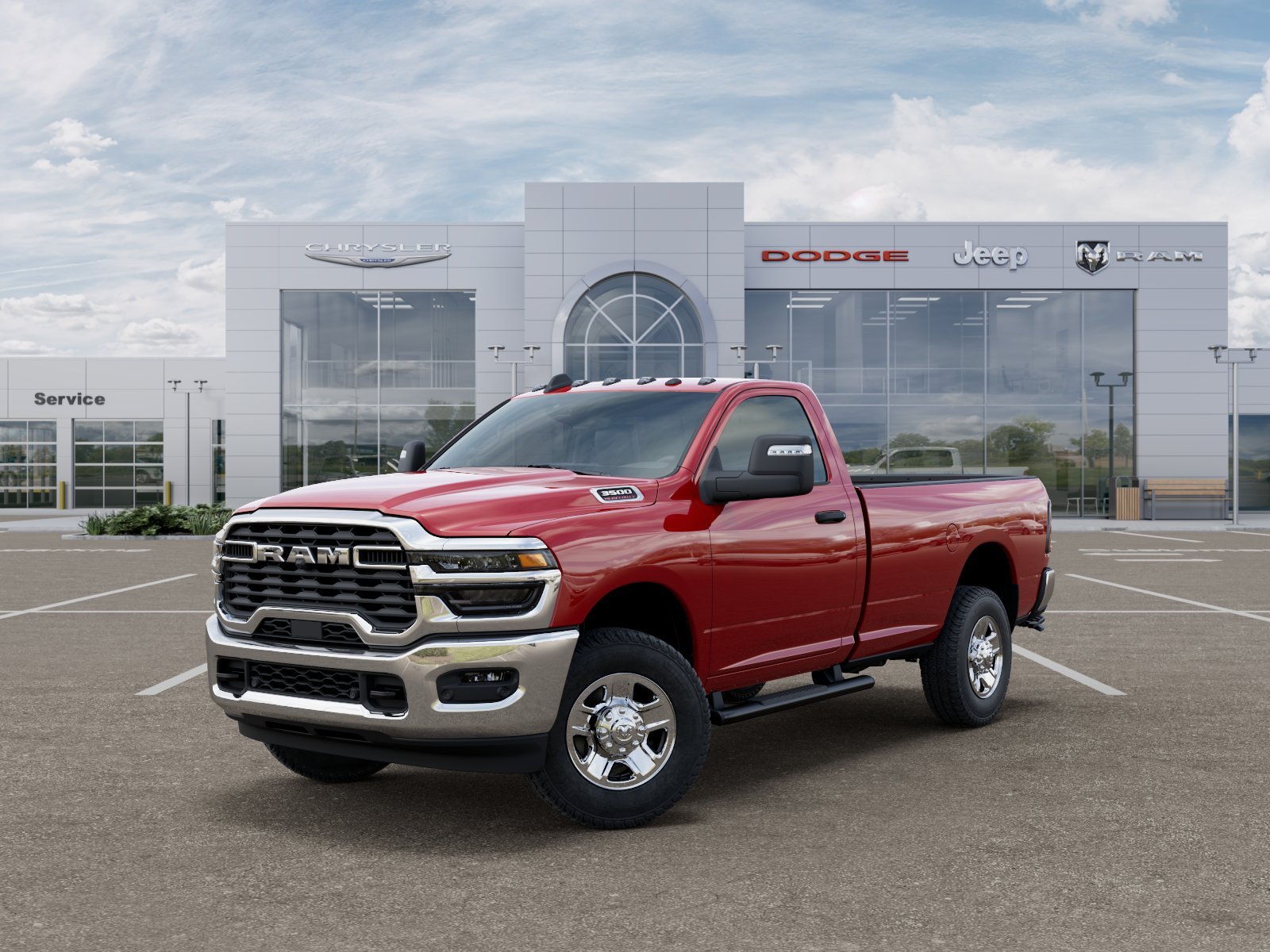 New 2026 Flame Red Clear-Coat Exterior Paint RAM Tradesman image 18