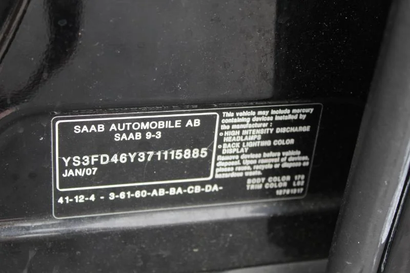 2007 Saab 9-3 2.0T - Photo 10