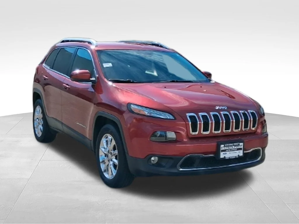 Used 2015 Deep Cherry Red Crystal Pearlcoat Jeep Limited image 9