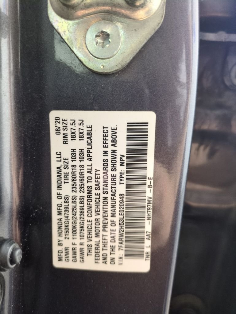 Used 2020 Modern Steel Metallic Honda EX image 32