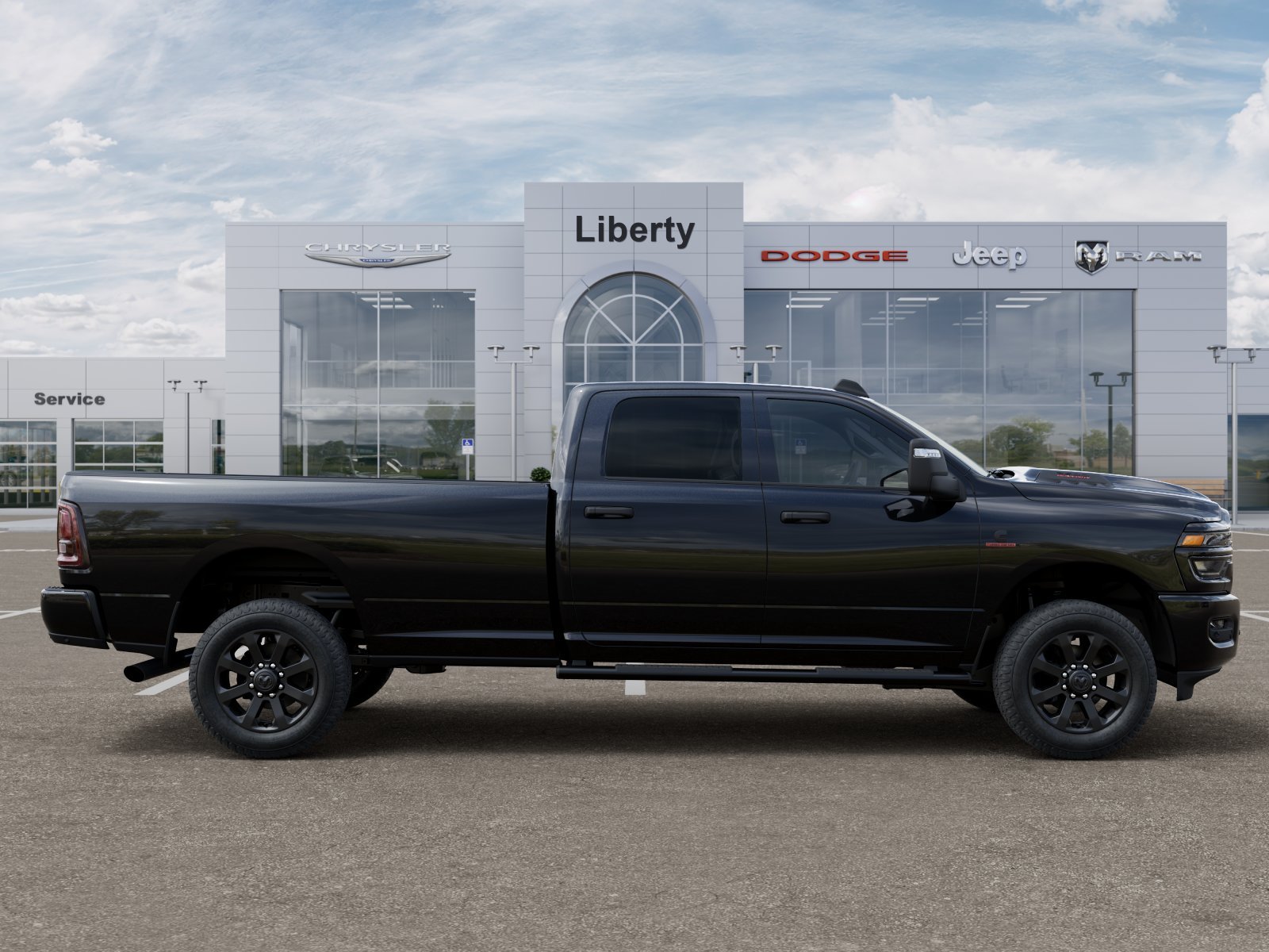 New 2026 Diamond Black Crystal Pearl-Coat Exterior Paint RAM Tradesman image 53
