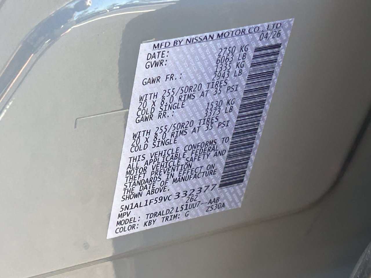 Certified Used 2027 Harbor Gray INFINITI LUXE image 38