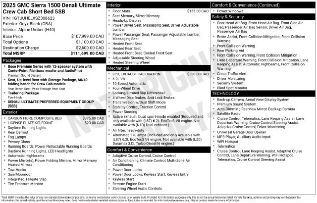Certified Used 2025 Onyx Black GMC Denali Ultimate image 43
