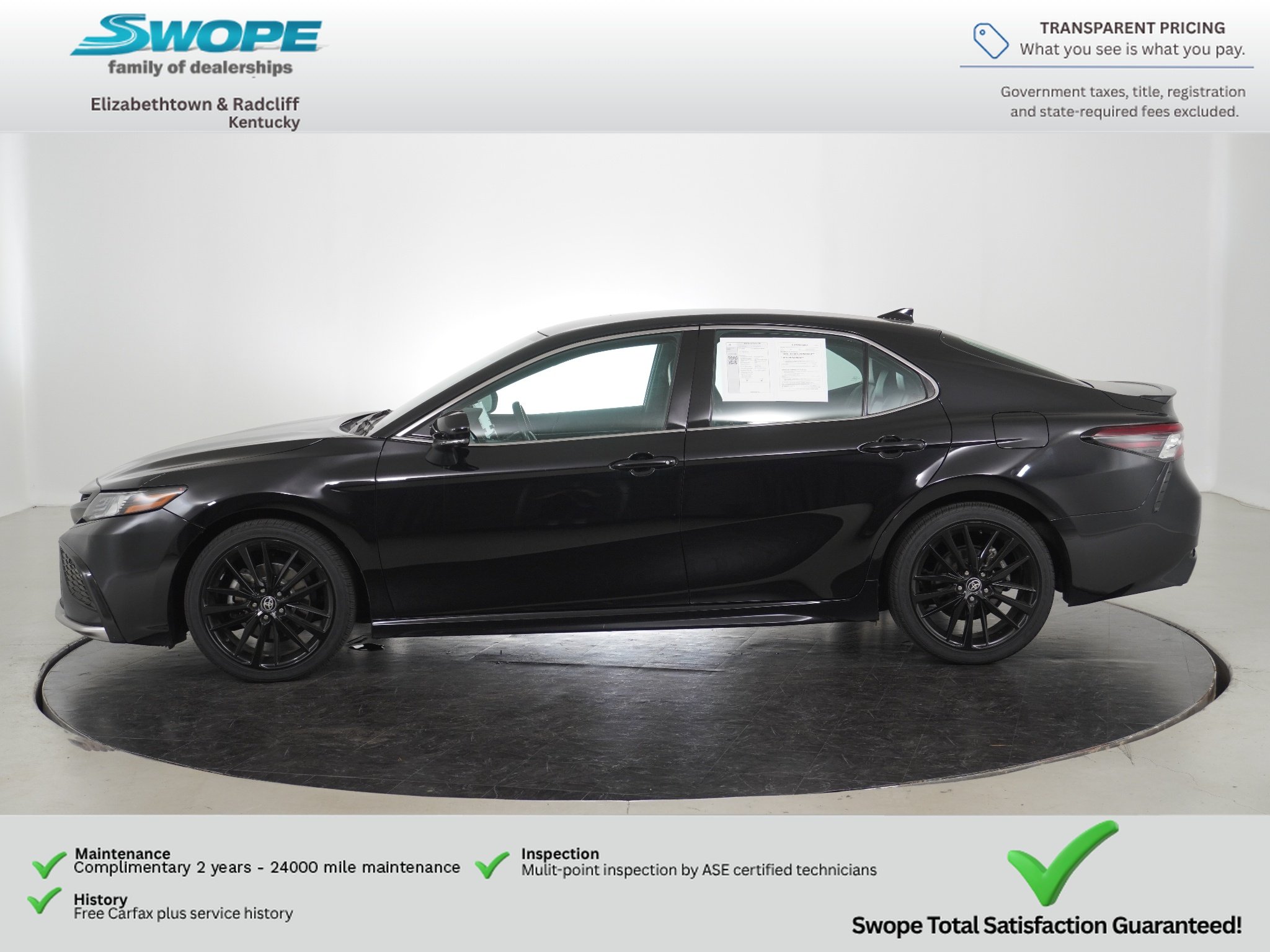 Used 2024 Midnight Black Metallic Toyota XSE image 6