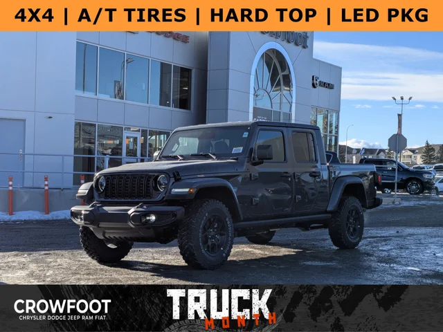 2026 Jeep Gladiator Willys * Off Road Tires - Willys Suspension - Heated Seats & Steering & Tons More!