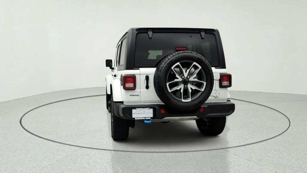 Used 2024 Bright White Clearcoat Jeep Sport S 4x4 w/ Convenience Group & Black Hard Top image 6