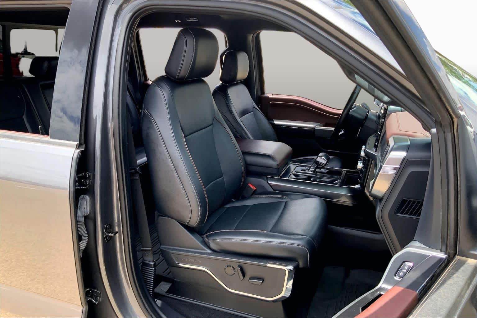 Used 2023 Carbonized Gray Metallic Ford LARIAT image 9